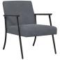 Preview: Sessel Dunkelgrau 59 x 75 x 78 cm Samt