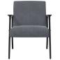 Preview: Sessel Dunkelgrau 59 x 75 x 78 cm Samt