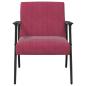 Preview: Sessel Weinrot 59 x 75 x 78 cm Samt