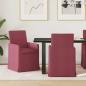 Preview: ARDEBO.de - Esszimmerstühle 2 Stk. Stoff Weinrot 57 x 67 x 95 cm