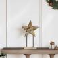 Preview: ARDEBO.de - Weihnachtsstern Braun 31 x 15 x 46 cm Massivholz Teak