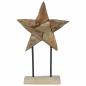 Preview: Weihnachtsstern Braun 31 x 15 x 46 cm Massivholz Teak