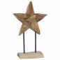 Preview: Weihnachtsstern Braun 31 x 15 x 46 cm Massivholz Teak