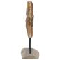 Preview: Weihnachtsstern Braun 31 x 15 x 46 cm Massivholz Teak
