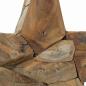 Preview: Weihnachtsstern Braun 31 x 15 x 46 cm Massivholz Teak