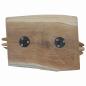 Preview: Weihnachtsstern Braun 31 x 15 x 46 cm Massivholz Teak