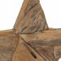 Preview: Weihnachtsstern Braun 43,5 x 13,5 x 59 cm Massivholz Teak