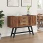 Preview: TV-Ständer 110 x 30 x 75 cm Natur Massivholz Teak