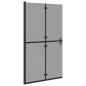Preview: Walk-In Duschwand Schwarz 110 x 6,5 x 190 cm
