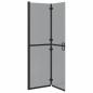 Preview: Walk-In Duschwand Schwarz 110 x 6,5 x 190 cm