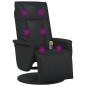 Preview: Schwenkbarer Massagesessel Schwarz 71 x 90 x 105 cm Kunstleder