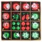 Preview: Weihnachtskugel-Set 40 stk. Rot und Grün Ø 6 cm Kunststoff