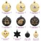Preview: Weihnachtskugel-Set 40 Stk. Schwarz und Gold Ø 6 cm Kunststoff
