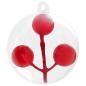 Preview: Weihnachtskugel-Set 100 stk. Transparent Ø 8 cm Kunststoff