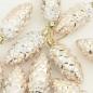 Preview: Weihnachts-Tannenzapfen Ball 40 stk. Champagner 4 x 9 cm