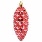 Preview: Weihnachts-Tannenzapfen Ball 40 stk. Rot 4 x 9 cm Kunststoff