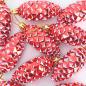 Preview: Weihnachts-Tannenzapfen Ball 40 stk. Rot 4 x 9 cm Kunststoff
