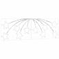 Preview: Weihnachtsstern 432 LEDs Mehrfarbig 182 x 58 cm PVC