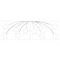Preview: Weihnachtsstern 432 LEDs Mehrfarbig 182 x 58 cm PVC