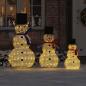 Preview: ARDEBO.de - Weihnachts-Schneemann Familie 3 stk. Warmes Weiß 55 x 122 cm