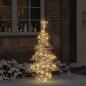 Preview: ARDEBO.de - Weihnachtsbaum 120 LEDs Warmweiß 120,5 cm PET