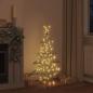 Preview: Weihnachtsbaum mit 120 LEDs Warmweiß 150 cm Rattan