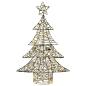 Preview: Weihnachtsbaum mit 120 LEDs Warmweiß 150 cm Rattan