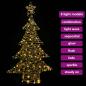 Preview: Weihnachtsbaum mit 120 LEDs Warmweiß 150 cm Rattan