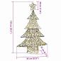 Preview: Weihnachtsbaum mit 120 LEDs Warmweiß 150 cm Rattan