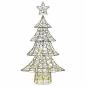 Preview: Weihnachtsbaum mit 160 LEDs Warmweiß 150 cm Rattan