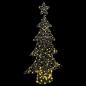 Preview: Weihnachtsbaum mit 160 LEDs Warmweiß 150 cm Rattan