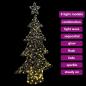 Preview: Weihnachtsbaum mit 160 LEDs Warmweiß 150 cm Rattan
