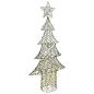 Preview: Weihnachtsbaum 240 LEDs Warmweiß 180 cm Rattan