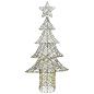 Preview: Weihnachtsbaum 240 LEDs Warmweiß 180 cm Rattan