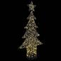 Preview: Weihnachtsbaum 240 LEDs Warmweiß 180 cm Rattan