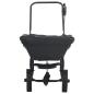 Preview: Streuer Schwarz 82 x 46 x 75 cm PVC und Stahl