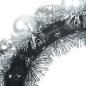 Preview: Weihnachtsballkränze 2 Stk. Silber 33 x 33 x 7 cm Polystyrol