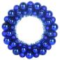 Preview: Weihnachtsballkränze 2 Stk. Blau 33 x 33 x 7 cm Polystyrol LEDs