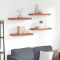 Preview: ARDEBO.de - Wandregal 4 stk. Rot 60 x 23,5 x 3,8 cm Holzwerkstoff