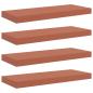 Preview: Wandregal 4 stk. Rot 60 x 23,5 x 3,8 cm Holzwerkstoff