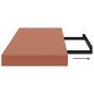 Preview: Wandregal Wandhalterung 4 Stk. Rot 90 x 23,5 x 3,8 cm