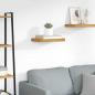 Preview: ARDEBO.de - Wandregal Wandhalterung Braun 40 x 23,5 x 3,8 cm Holzwerkstoff