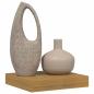 Preview: Wandregal Wandhalterung Beige 23 x 23,5 x 3,8 cm Holzwerkstoff