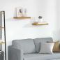 Preview: ARDEBO.de - Wandregal 2 stk. Beige 40 x 23,5 x 3,8 cm Holzwerkstoff