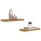 Preview: Wandregal 2 stk. Beige 60 x 23,5 x 3,8 cm Holzwerkstoff