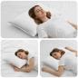 Preview: ARDEBO.de - Shread Schlafkissen Weiß 70 x 50 x 18 cm Viscoschaum