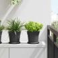 Preview: ARDEBO.de - Runder Blumentopf 24 stk. Schwarz Ø 19 x 16 cm Kunststoff