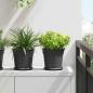 Preview: ARDEBO.de - Runder Blumentopf 24 stk. Schwarz Ø 19 x 16,5 cm Kunststoff