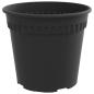 Preview: Runder Blumentopf 24 stk. Schwarz Ø 19 x 16,5 cm Kunststoff