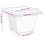 Preview: Quadratischer Blumentopf 6 Stk. Ziegelrot 43 x 43 x 33,5 cm